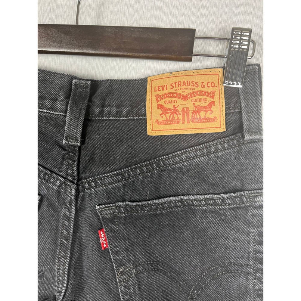 Levi's Womens 24x30 Black '94 Baggy Wide Leg High Rise Cotton Denim Retro 90s - Picture 5 of 9